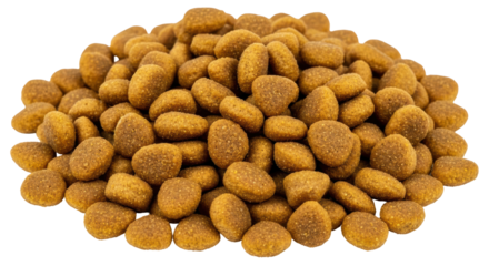 Isolated Pile of Dog Food