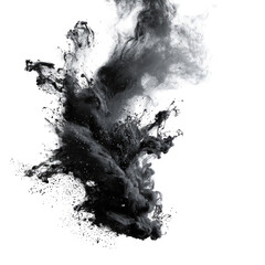 Obraz premium Abstract monochrome ink explosion