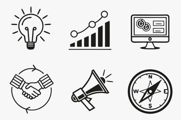 set of icons