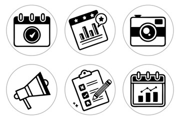 set of icons