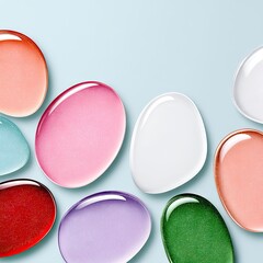 Pastel Glossy Blobs with Soft-Touch Finish