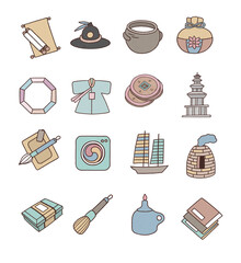 Korean Tradition Icons