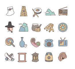 Korean Tradition Icons