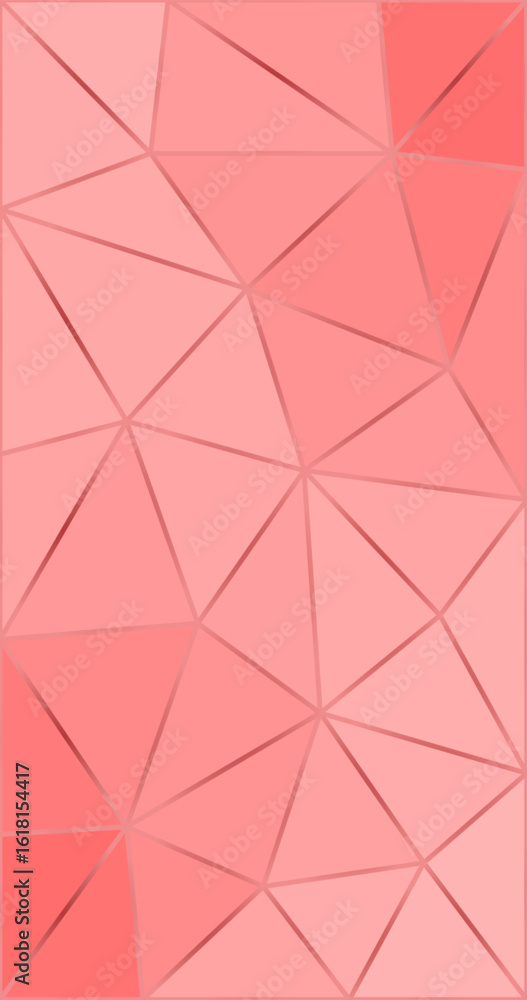 Aufkleber pink vector abstract low polygonal background stylize vertical pattern