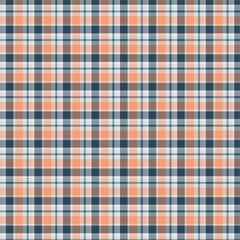 Seamless pastel peach and teal plaid pattern.  Perfect for textile design and backgrounds.