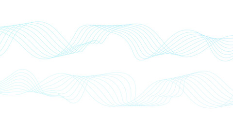 Abstract wave line for banner wallpaper background with wave design. Futuristic technology and wave pattern.	