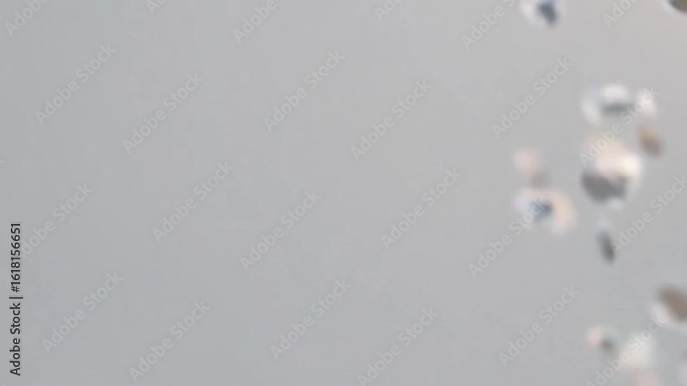 Poster abstract bokeh effect background of glittering water droplets, creating a sense of serenity and calm