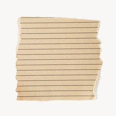 Fototapeta premium Torn lined paper textured shape with copy space