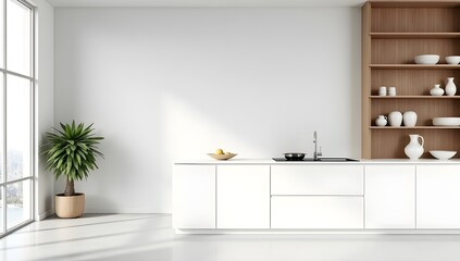 Stylish Modern Kitchen Interior with Elegant Finishes