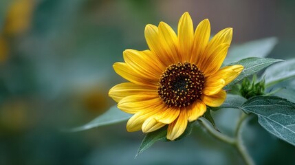 A Close-up of a bright sunflower