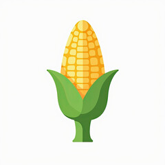 Obraz premium Fresh Corn Cob Illustration