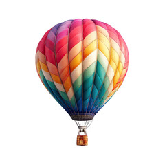 Fototapeta premium Vibrant hot air balloon against black (7)