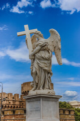 Marble Sculpture of an Angel in Sunlight, Italy.
Ponte Sant'Angelo Angels