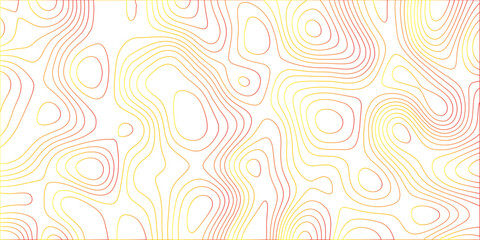 Abstract Topographic map. Vector tree rings seamless background, subtle pattern. topographic map background concept. Topographic canyon geometric map relief texture with curved layers and shadow.	