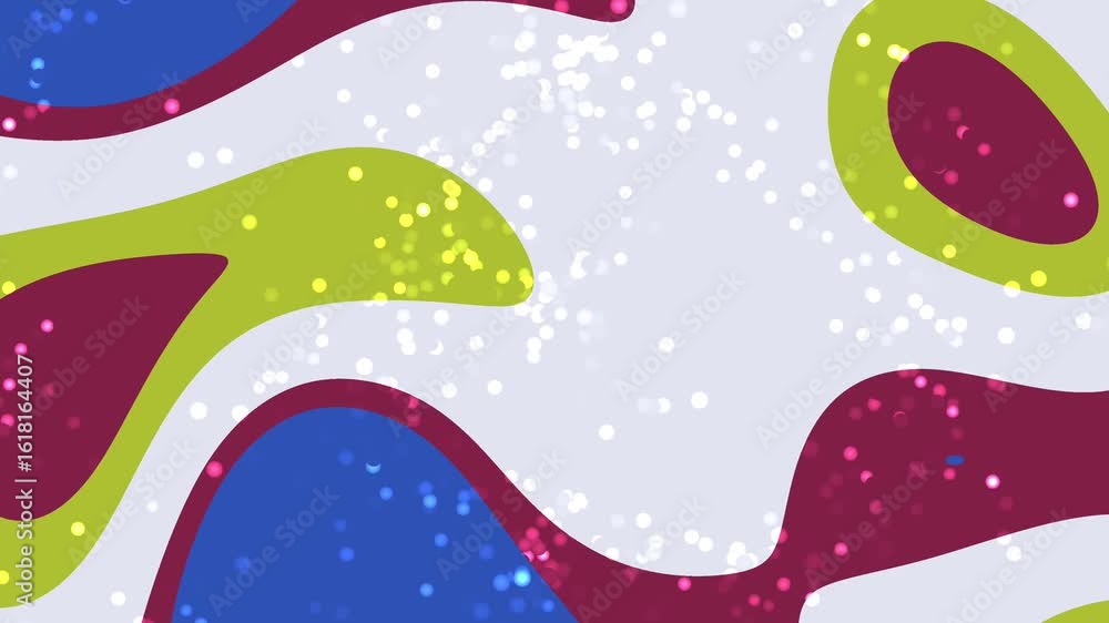 Aufkleber abstracts liquid particles abstract background animation with colorful shapes, flowing lines, and sp