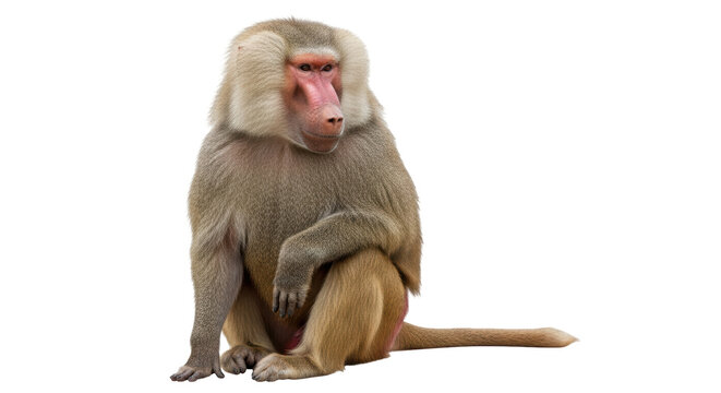 Isolated Baboon