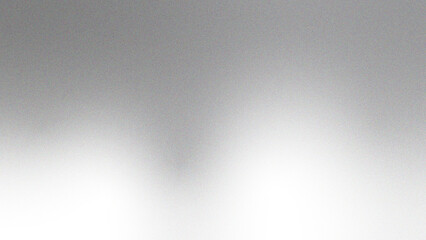 Obraz premium Silver metallic gradient abstract background. Smooth ombre blend from dark grey to bright chrome. Soft shimmer glow, light reflections, noise‑grain texture blur. Futuristic neutral design elegance