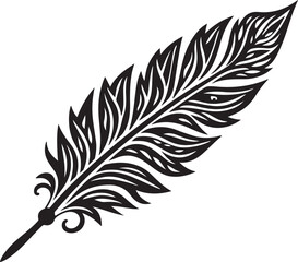 Elegant Feather Silhouette SVG Bundle

