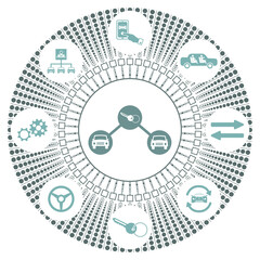 Concept of car sharing