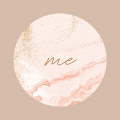 Aesthetic me Instagram story highlight cover template