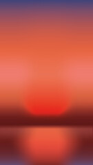 Vibrant sunset gradient reflection mobile wallpaper