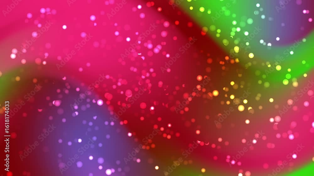 Aufkleber abstracts particles abstract vibrant background with fluid gradient colors and sparkling bokeh light