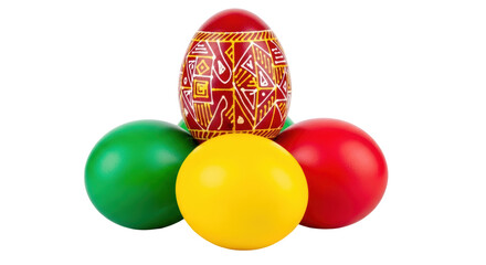 Isolated Easter Eggs