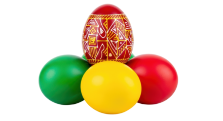 Isolated Easter Eggs