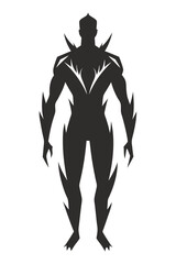 Fototapeta premium silhouette of a human