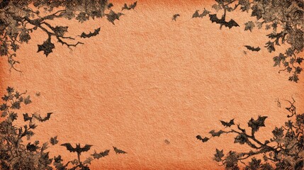 Halloween celebration bats spooky season graphic design festive environment aerial view autumn theme