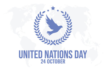 Obraz premium United Nations Day on 24 October, United Nations Day Concept Background. Vector Illustration