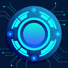 abstract futuristic tech glowing