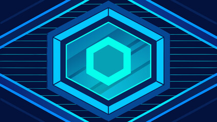 abstract geometric background ocean