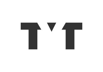 TYT logo design. Initial letter T Y T bold font style for tech startups, consulting, corporate branding. Creative company name, headlines typography identity, trendy logotype.