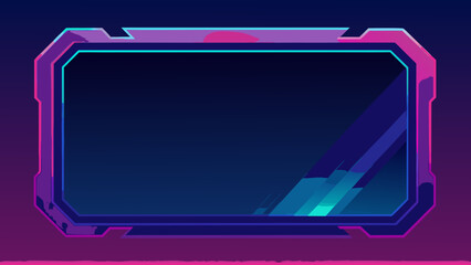 sharp digital frame vibrant pink blue gradient