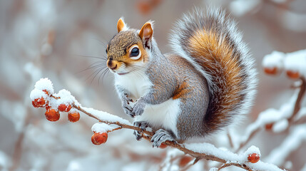squirrel on a branch