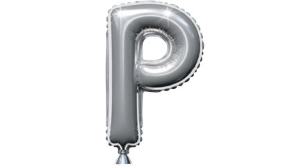 Isolated Balloon Letter P