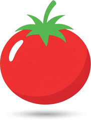 Vibrant Tomato Illustration A Symbol of Freshness and Culinary Delight Depicting Simplicity and Wholesome Goodness in a Minimalist Style