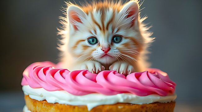 cat and cake
