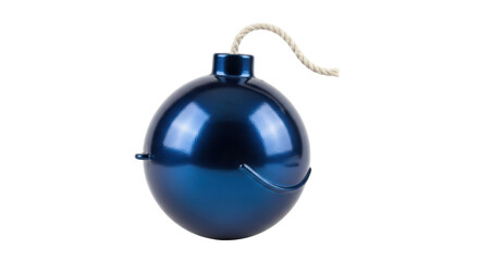 Isolated Cartoon Bomb with Wick