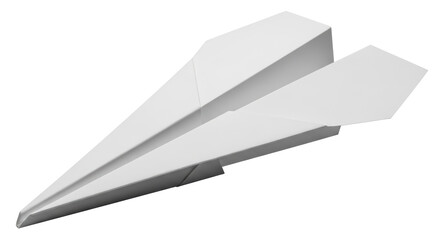 Isolated Paper Airplane