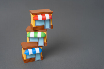 A jumble of shops. A shaky business. Business reorganization.