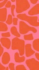 Red iPhone wallpaper, abstract animal pattern design