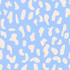 Deer pattern blue background seamless, social media post