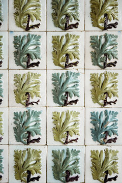 Lissabon Sintra Parque e Pal&aacute;cio Nacional da Pena Fliesen Details