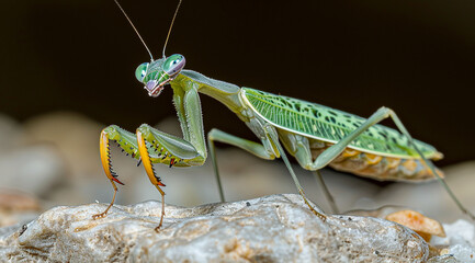 praying mantis on a branch
