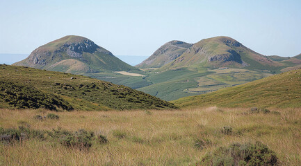 view of the mountains in autumn