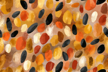 Colorful abstract Seamless pattern with warm tones in a seamless design suitable for backgrounds or fabrics