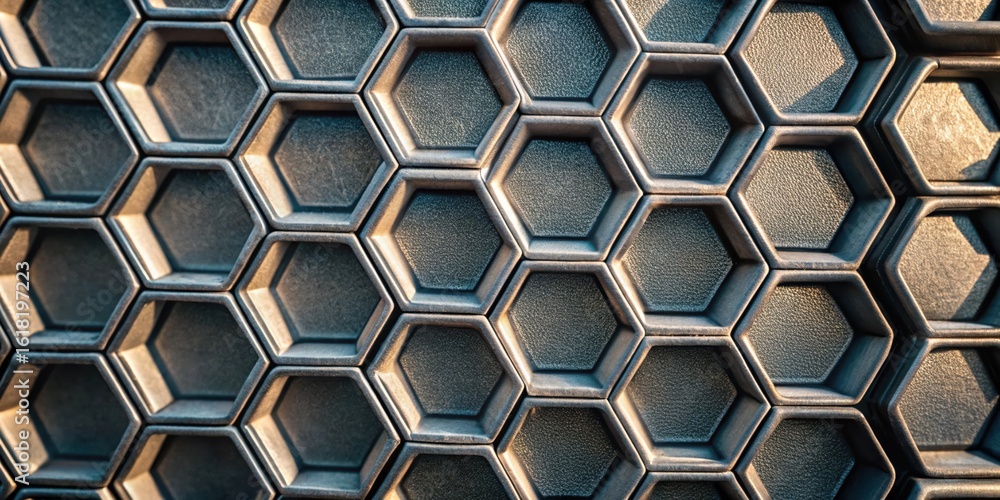 Aufkleber honeycomb hexagon pattern structure abstract design geometric shapes industrial texture art