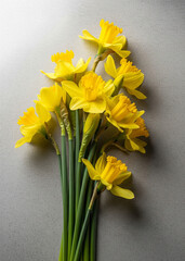 bouquet of yellow daffodils